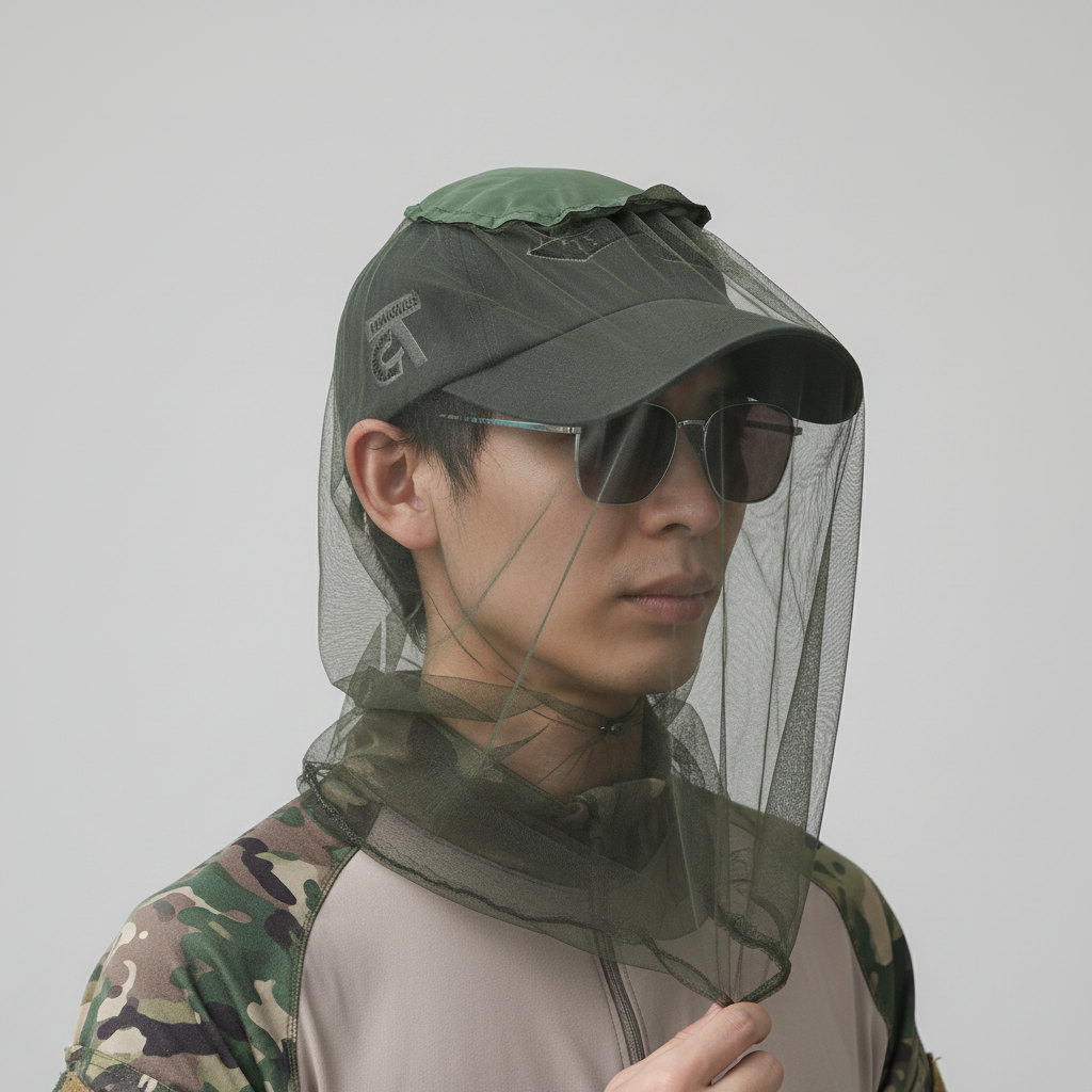 Anti-Mosquito Head Net - studio shot